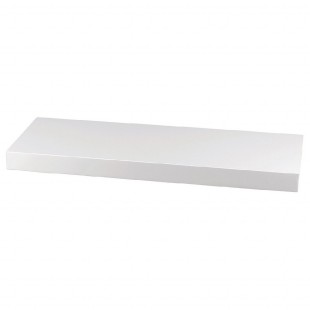 Polička nástěnná 60 cm, MDF, barva bílý vysoký lesk, baleno v ochranné fólii P-001 WT